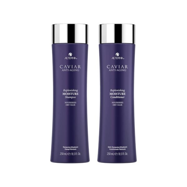 Alterna Haircare CAVIAR Anti-Aging Replenishing Moisture Shampoo and Conditioner Standard Set, 8.5oz each | Protects, Restores and Hydrates | Sulfate Free - Image 2