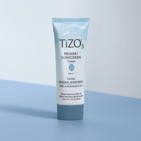 TiZO3 Facial Mineral Sunscreen and Primer, Tinted Broad Spectrum SPF 40 with Antioxidants, Sheer matte finish, Fragrance-Free, Oil-Free, Dermatologist-recommended, PA+++ 1.75 oz - Image 5