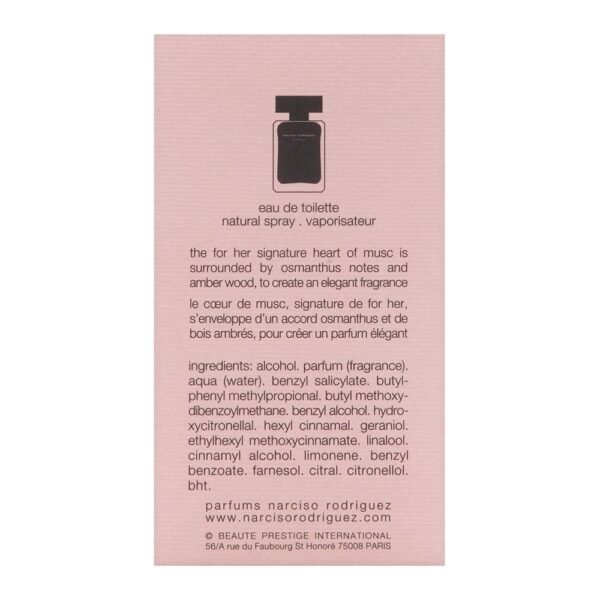 Narciso Rodriguez By Narciso Rodriguez For Women. Eau De Toilette Spray 1.6 Ounces - Image 3
