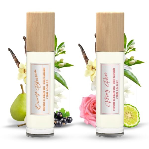 ARLYN Orange Blossom & May Rose Roll On Fragrance Oil for Women (0.34 fl.oz/10ml) Long lasting Fragrance Inspired by La Vie Est Belle & CC Madamoiselle Travel Size, Vegan, Luxury Scent, Made In USA - Image 2