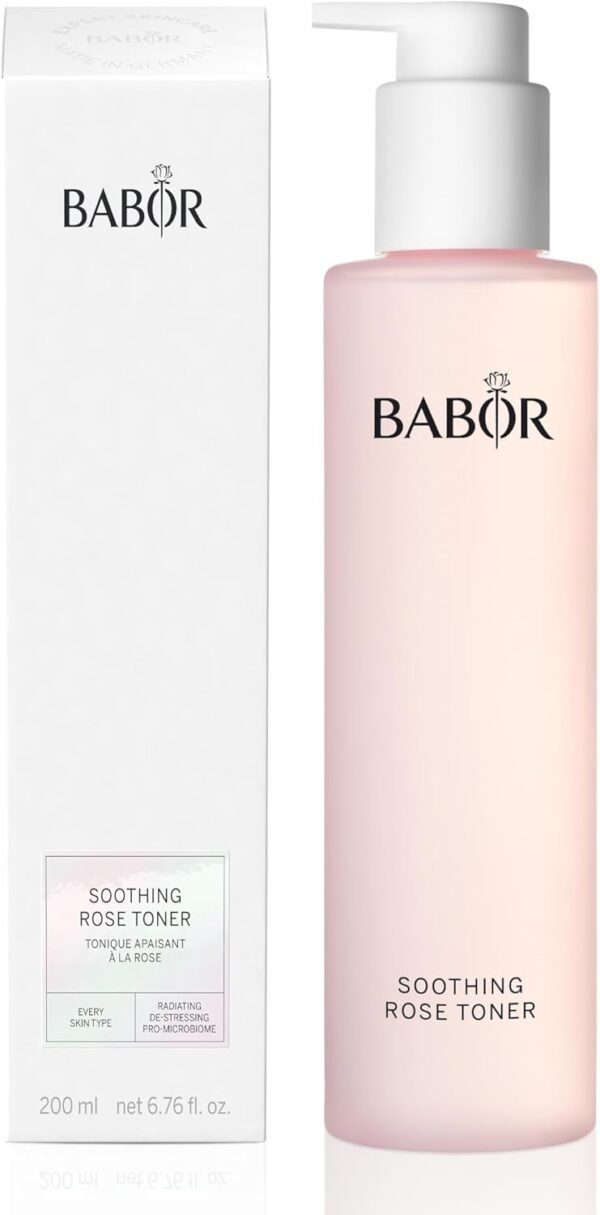 BABOR Soothing Rose Toner, Hydrating Rose Water Essence, Alcohol-Free Toner, Calms & Soothes Sensitive Skin, Deep Hydration & Moisture for Radiant Complexion, 6.7 oz - Image 2