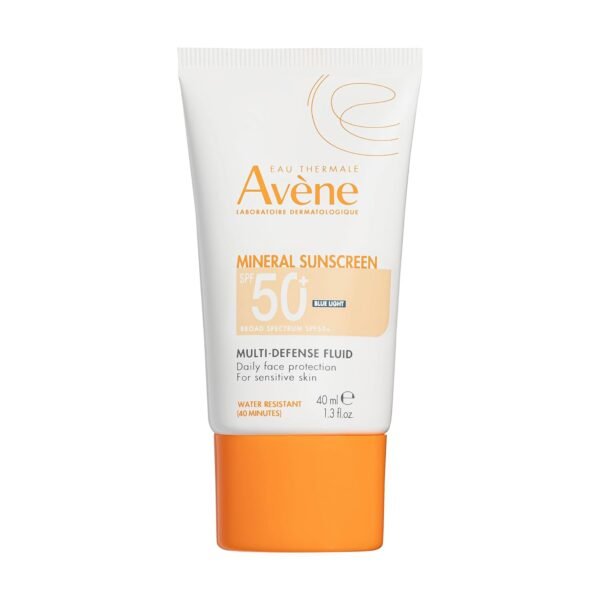 Avène Mineral Sunscreen Multi-Defense Fluid Tinted SPF 50+, Clean Formula Sunscreen for Sensitive Skin, Reef Friendly, Natural Tint, Non-Whitening, Antioxidant Protection, 1.3 Fl Oz - Image 2
