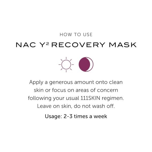 111SKIN NAC Y2 Recovery Mask, Antioxidant Facial Mask for Women and Men, Redness Relief, Skin Barrier Support, 2.53 oz - Image 6