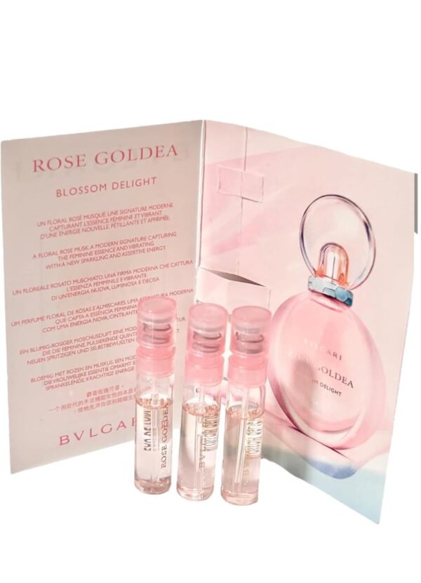 BVLGARI Sample Perfume Rose Goldea Blossom Delight EDP Spray Sample Vials1.5 ml / 0.05 Fl Oz Women Perfume Set of 3 - Image 4