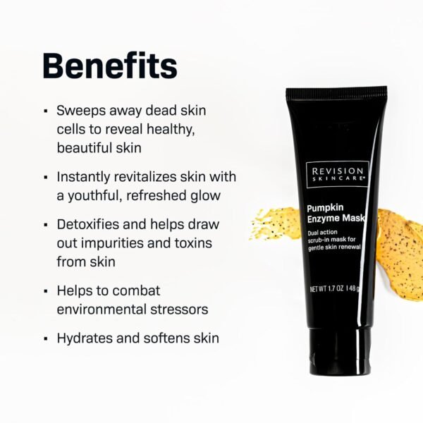 Revision Skincare Pumpkin Enzyme Mask, Gently Exfoliating Facial Mask, with Brazilian Clay and Natural Enzymes, 1.7 oz - Image 3