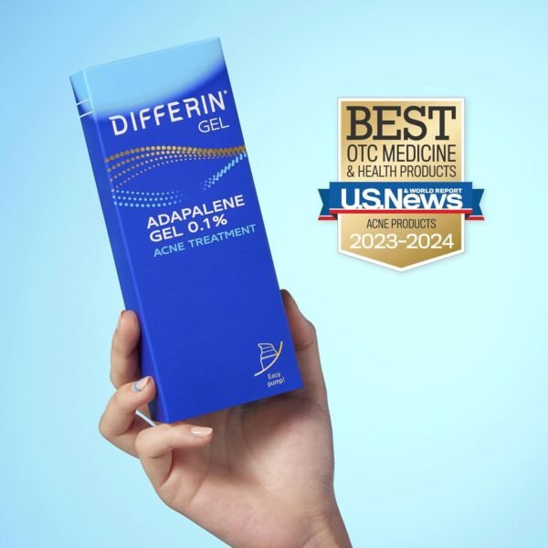 Differin Acne Treatment Gel, 90 Day Supply, Retinoid Treatment for Face with 0.1% Adapalene, Gentle Skin Care for Acne Prone Sensitive Skin, 45g Pump (Packaging May Vary) - Image 11