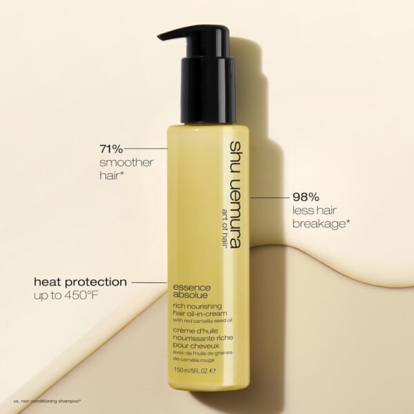 Essence Absolue Nourishing Cream - Protects Against Heat Damage and UV, Hydrates and Smooths, For All Hair Types, 5 Fl Oz - Image 4