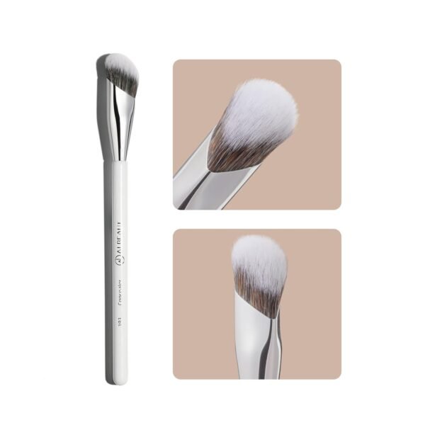 Concealer Brush, Angled Under Eye Makeup Small Foundation Precision Face Blending Brush (193 concealer brush) - Image 2