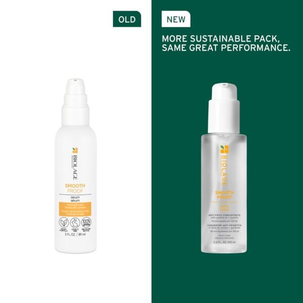 Biolage Smooth Proof Serum - Hydrates & Heals Brittle Strands, Frizz Control Hair Serum, For Frizzy Hair, With micro-dosed Camellia Oil & Glycerin - Image 3