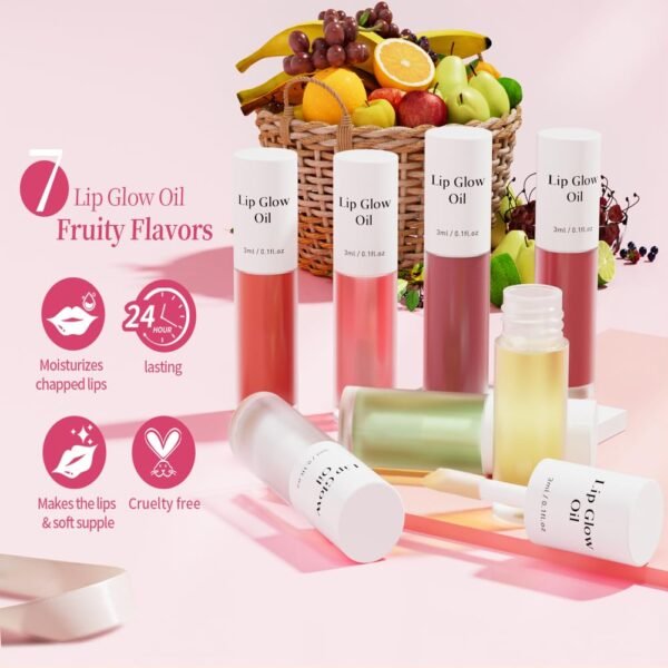 Hydrating Lip Glow Oil, Moisturizing Lip Plumper Gloss, Transparent Plumping Lip Gloss, Lip Oil, Lip Balm for Lip Care and Dry Lips - Image 8