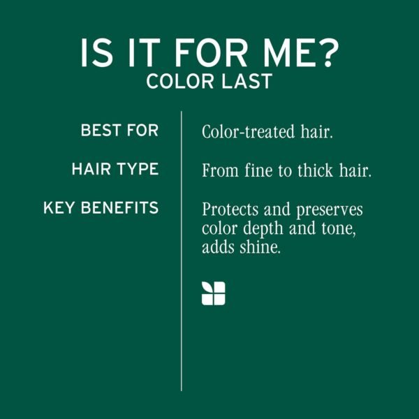 Biolage Color Last Shampoo - For Color-Treated Hair, Nourishes, Strengthens, Hydrates, Soybean Oil & Stearic Acid, Paraben & Mineral Oil-Free, Vegan, Packaging May Vary - Image 7