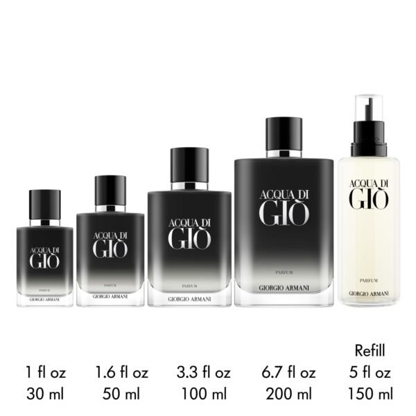 Armani Beauty - Acqua di Giò - Parfum - Cologne for Men - Fresh & Woody Men’s Fragrance - Bergamot, Ginger, Marine, Geranium, Rosemary, Clary Sage, Patchouli, Incense Notes - Image 5