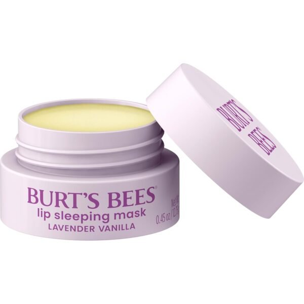 Burt’s Bees Lavender Vanilla Lip Sleeping Mask, With Hyaluronic Acid and Squalane Moisturizer To Instantly Hydrate Lips, Overnight Mask and Treatment, 0.45 oz. - Image 13
