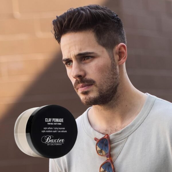 Baxter of California Clay Pomade Firm Hold / Matte Finish Hair Pomade for Men and Women, Perfect for Texturizing Straight or Wavy Hair - 2 Ounces - Image 7