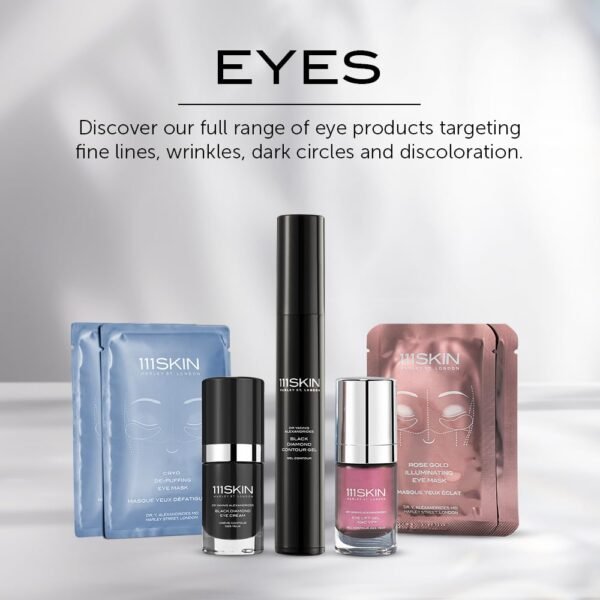 111Skin Eye Lift Edit Giftset | Includes Eye Lift Gel NAC Y2, Rose Gold Eye Masks, Cryo De-Puffing Eye Masks & Gift Bag| Anti-Aging Eye Revitalizing (5 Items) - Image 5