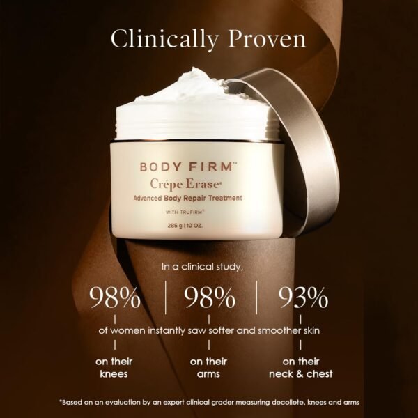 BODY FIRM Crepe Erase Advanced Body Repair Treatment, Anti-Aging Wrinkle Cream, Support Skins Natural Elastin & Collagen Production - 10oz - Image 5