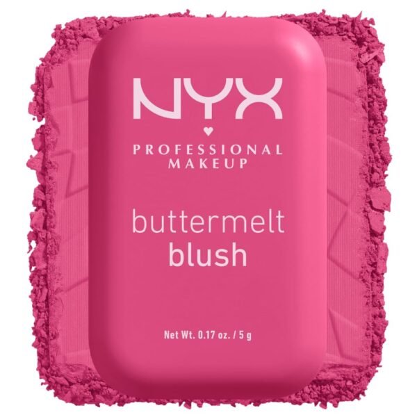 NYX PROFESSIONAL MAKEUP Buttermelt Powder Blush, Fade and Transfer-Resistant Blush, Up to 12HR Make Up Wear, Vegan Formula - Butta With Time - Image 12
