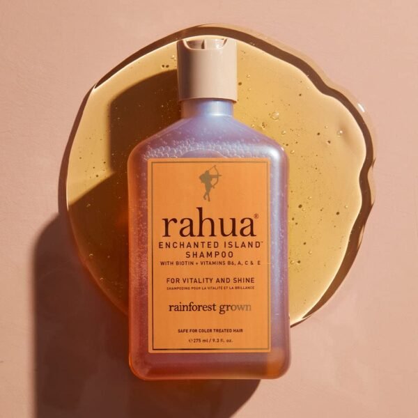 Rahua Enchanted Island Hair Shampoo with Biotin, Refill 9.5 Fl Oz, Supports Strength, Hair Growth, Shine, All Hair Types, Vitamin C, E, A, B6, Coconut Guava Scent, Nourishing Hair Care for Men & Women - Image 5
