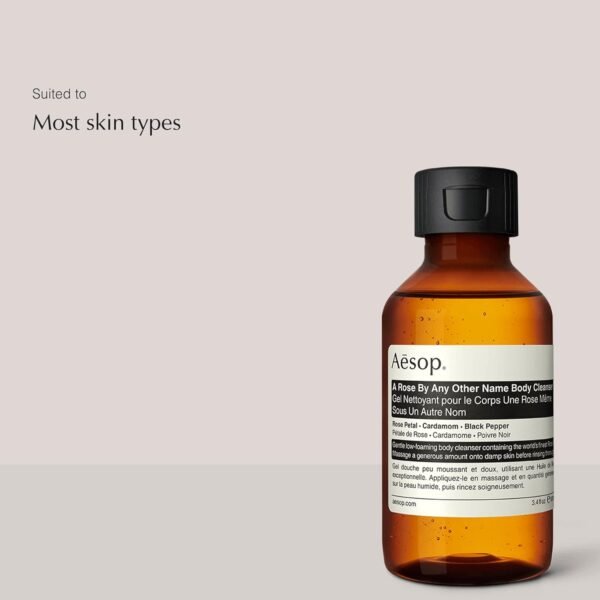 Aesop A Rose by Any Other Name Body Cleanser | 3.4 fl oz | Paraben, Cruelty-free & Vegan - Image 3