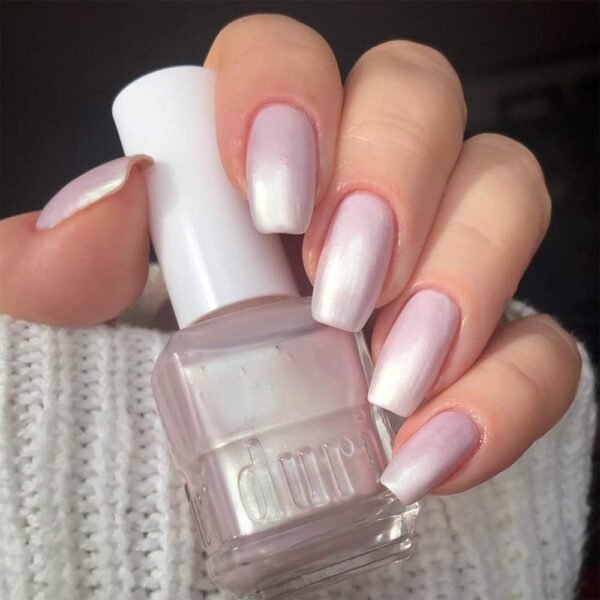 duri Nail Polish, 752 Aha Moment, Pearl White Shimmer, Semi Sheer, Fashion Classic, Wedding Design, Full Coverage, Fast Drying, Long Lasting, Easy to Apply, 0.45 Fl Oz - Image 8