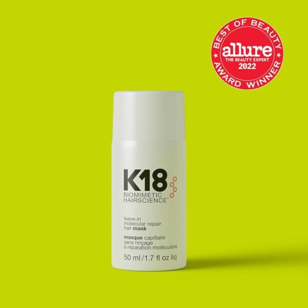 K18 Leave-In Molecular Hair Mask, Repairs Dry or Damaged Hair, Reverse Hair Damage from Bleach, Color, Chemical Services & Heat - Image 7