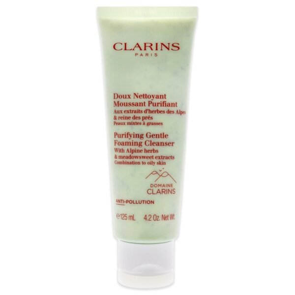 Clarins Purifying Gentle Foaming Face Cleanser | Cleanses, Purifies and Mattifies | Contains Salicylic Acid | Soap-Free | SLS-Free | Combination To Oily Skin Type - Image 2