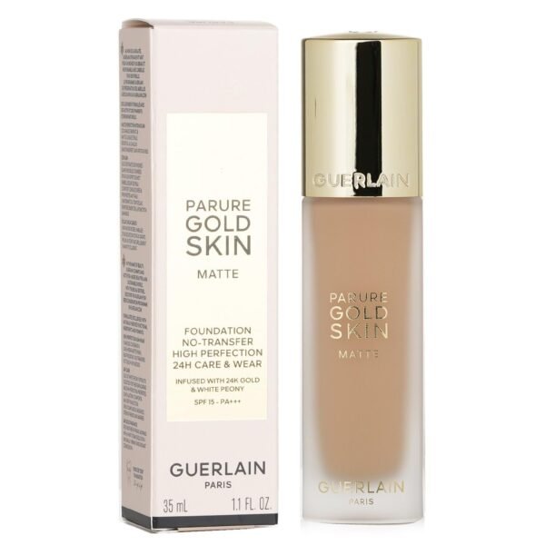 Guerlain Parure Gold Skin Matte 24H Wear No-Transfer Foundation SPF 15-1N Neutral by Guerlain for Women - 1.1 oz Foundation - Image 3