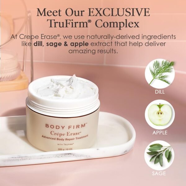 BODY FIRM Crepe Erase Advanced Body Repair Treatment, Anti-Aging Wrinkle Cream, Support Skins Natural Elastin & Collagen Production - 10oz - Image 9