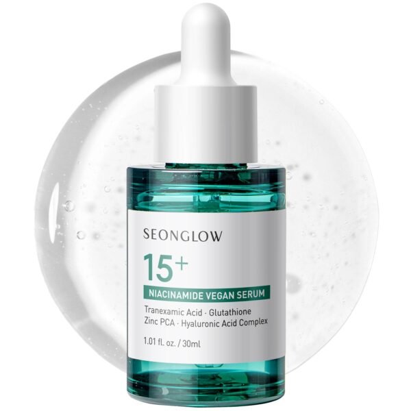 15% Vegan Niacinamide+ 3% Tranexamic Acid Serum: Korean Skin Care Niacinamide serum - Pore Minimizer for Face, Glutathione, Zinc PCA, 1.01 fl.oz.(30ml) - Image 2