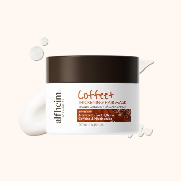 Coffee+ Thickening Hair Mask | Biotin & Caffeine for Fine & Thinning Hair | Deep Conditioning & Strengthening Treatment | Moisturizes, Repairs & Adds Volume | Sulfate-Free & Color-Safe 8.45 oz - Image 7