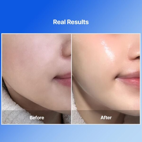 Bluelayer Water Dome Mask - Korean Overnight Collagen Face Mask for Glass Skin, Moisturizing and Firming with Hyaluronic Acid & Blue Agave - Pore Minimizing with Hydrogel Masks for Radiant Glow - 4EA - Image 6