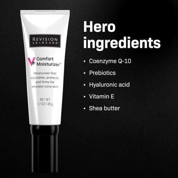 Revision Skincare V+ Comfort Moisturizer™, Intimate Area Moisturizer, Vulva Cream for Dryness, Hormone Free, Fragrance Free, 1.7 oz - Image 5