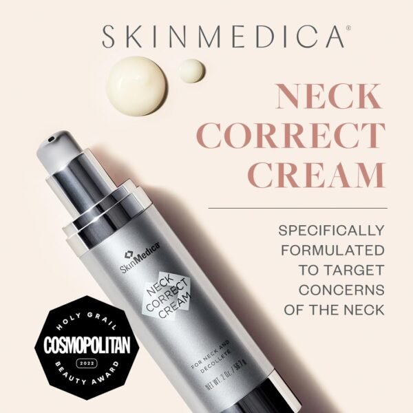 SkinMedica Neck Correct Cream - Your Ultimate Age-Defying Wrinkle Cream for Face & Neck to Visibly Tighten and Lift Sagging Skin, 2 Oz - Image 7