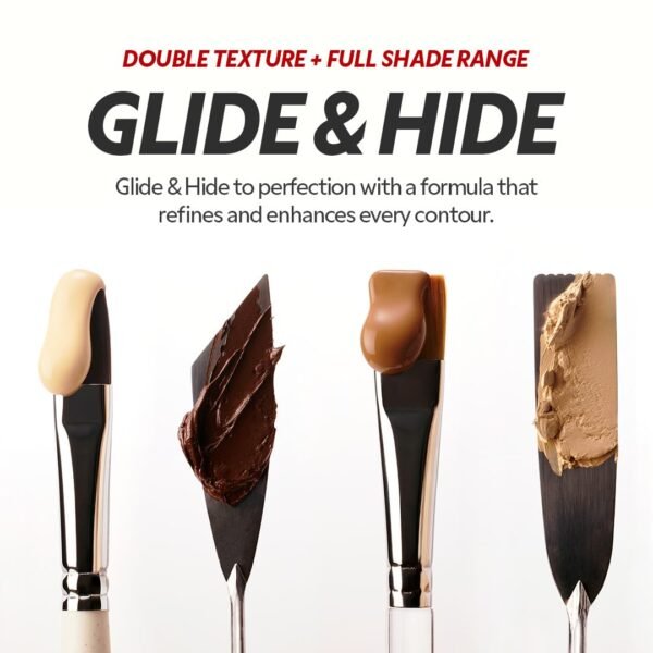 TIRTIR Glide&Hide Blurring Concealer - Creamy texture, Conceals dark circles and wrinkles, Dual formula (liquid tip & balm stick), Long-lasting wear, Korean Makeup, #0.5N, 0.28 Oz - Image 7