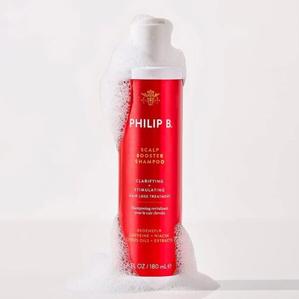 PHILIP B Scalp Booster Shampoo, 6 fl. oz. (180 ml) - Clarifying Shampoo Stimulates Scalp for Thicker, Denser Looking Hair - Image 4