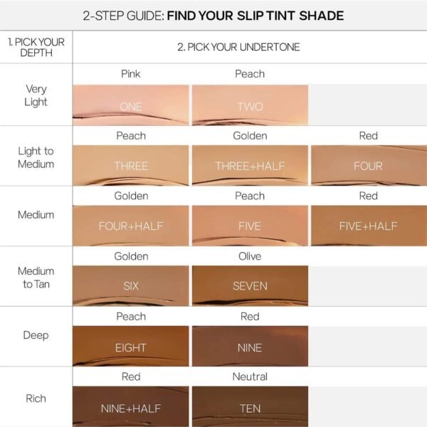 Saie Slip Tint Tinted Moisturizer with SPF 35 - Light Coverage, Glowy Skin Tint & Mineral Sunscreen for Face with Hydrating Hyaluronic Acid - Summer Makeup Essential - Shade Two (1.35 oz) - Image 6