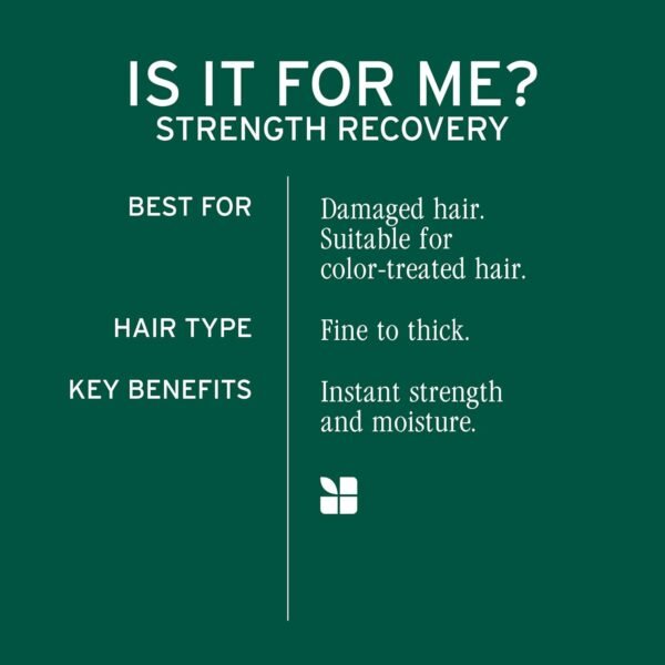 Biolage Strength Recovery Shampoo - Reduces Breakage & Detangles, For Damaged Hair, With Olive Squalane & Vegan Proteins, Paraben & Mineral Oil-Free - Image 5