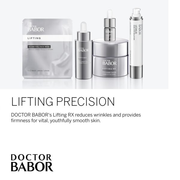 BABOR DOCTOR Lifting RX Silver Foil Mask, Hyaluronic Acid Sheet Mask Collagen Rebuilding and Protection Mask (4 Pack) - Image 5