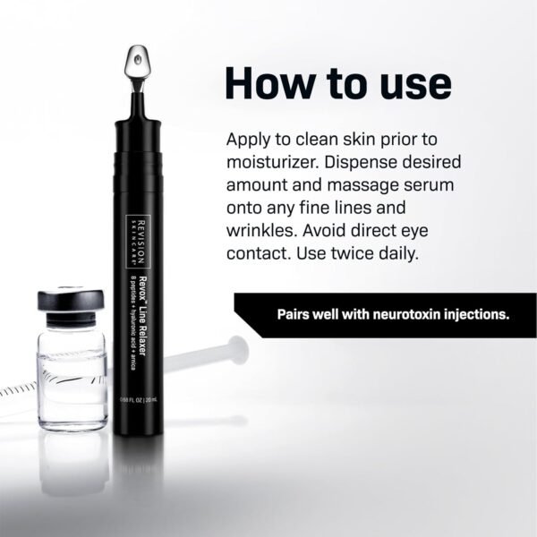 Revision Skincare Revox™ Line Relaxer, Targeted Under Eye Serum with Hyaluronic Acid, Improves Fine Lines and Wrinkles - Image 5