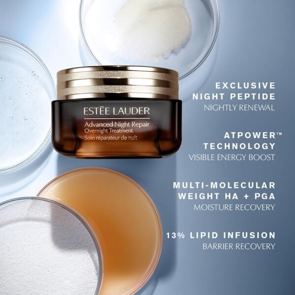 Estée Lauder Advanced Night Repair Moisturizing Overnight Treatment with Hyaluronic Acid, 2.2 Ounce - Image 5
