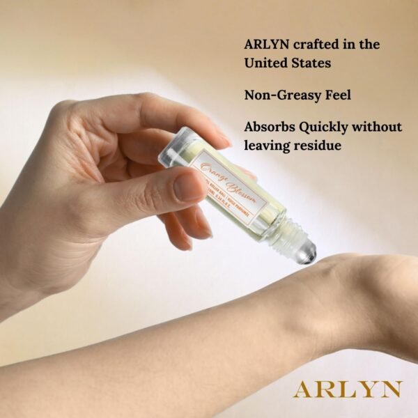 ARLYN Orange Blossom & May Rose Roll On Fragrance Oil for Women (0.34 fl.oz/10ml) Long lasting Fragrance Inspired by La Vie Est Belle & CC Madamoiselle Travel Size, Vegan, Luxury Scent, Made In USA - Image 3