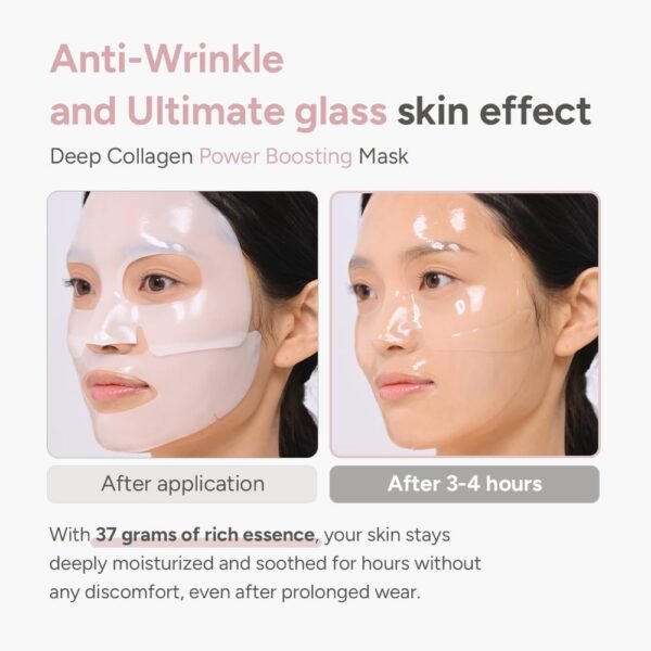 SUNGBOON EDITOR Deep Collagen Overnight mask 37gx4ea | Original Hydrating Collagen Face Mask | Real Collagen 2,160,000PPB for Elasticity |TikTok Trend Items Korean Skin Care - Image 5