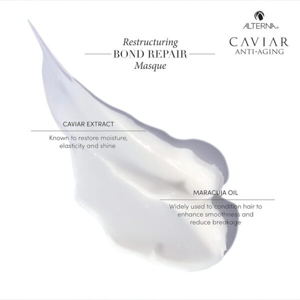 Alterna Caviar Anti-Aging Restructuring Bond Repair Masque, 5.7 Ounce | Strengthens & Protects Damaged Hair , 5.68 Fl Oz (Pack of 1) - Image 6