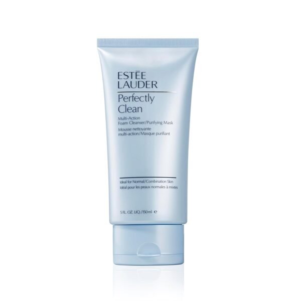 Estée Lauder Perfectly Clean Multi-Action Foaming Face Cleanser/Purifying Face Mask, 5.0 fl oz, for Normal/Combination Skin - Image 2