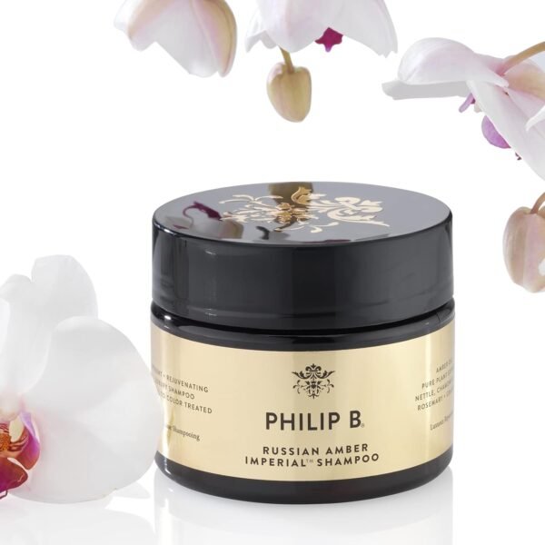 PHILIP B Russian Amber Imperial Shampoo, 12 fl. oz. (355 ml) - Color-Protective Cleanser Restores Frizzy Over-Processed Hair for Weightless Hydration - Image 6