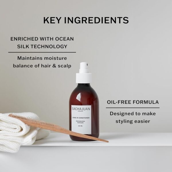 SACHAJUAN Leave-In Conditioner, Hair Detangler Spray, Moisturizes & Provides Shine, Oil-Free, All Hair Types - Image 5
