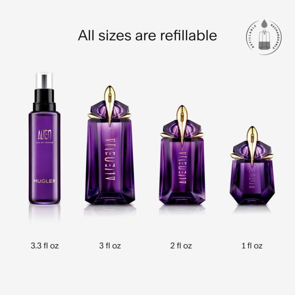 Mugler Alien - Eau de Parfum - Women's Perfume - Floral & Woody - With Jasmine, Wood, and Amber - Long Lasting Fragrance - Image 5