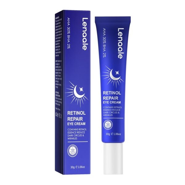 Retinol Eye Cream, Hydrating Under Eye Care Daily Wrinkle Cream, Infused with AHA30% to Smooth and Hydrate Skin, Eye Crea for Dark Circles Treatments, Reduce Under Eye Bags, Smooth Wrinkles, 1Pack - Image 2