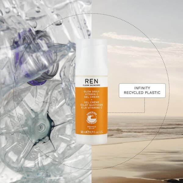 REN Clean Skincare Glow Daily Vitamin - C Gel Cream Antioxidant Face Moisturizer with Cruelty Free & Vegan - Image 6