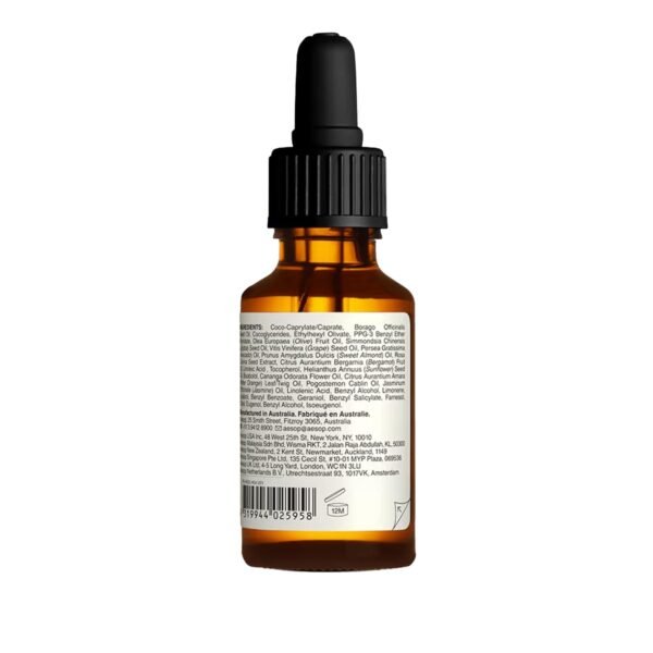 Aesop Shine Hair and Beard Oil | Moisture-Rich, Silicone-Free Oil for Full Beards and Hair | Softens Coarse Texture | No Greasy Buildup | Green Citrus Scent | 0.8 oz / 25 mL - Image 7